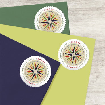 Global 1794 Compass Rose Stamps 2025 -