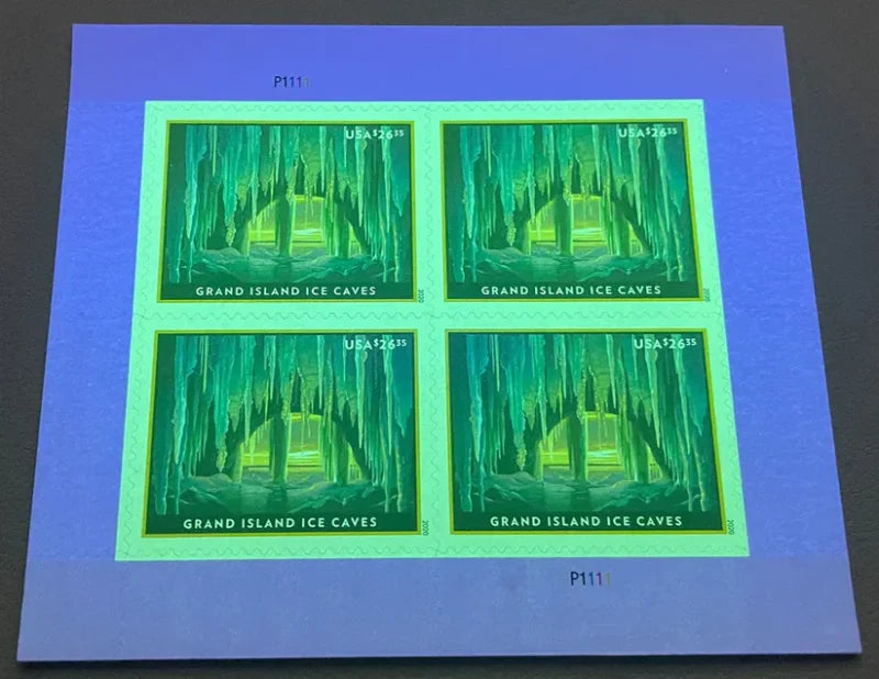 $26.35 Grand Island Ice Caves Stamps – Priority Express Mail -