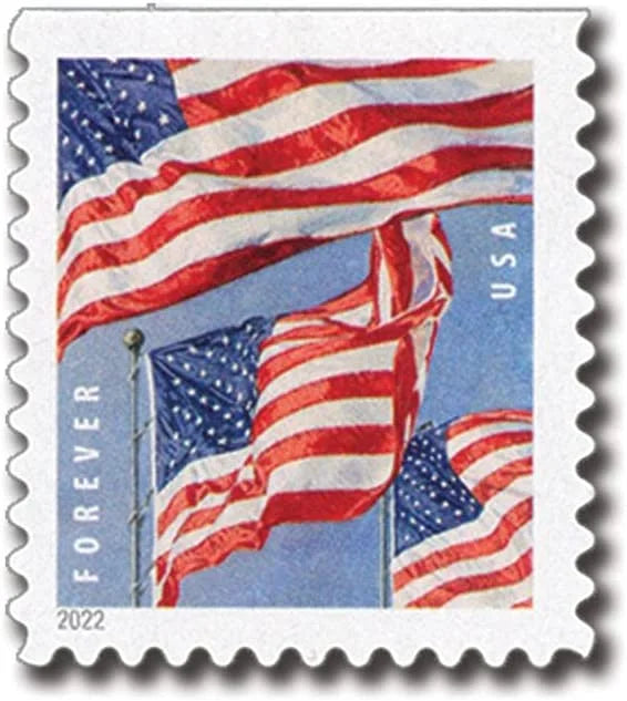 2022 US Flag Stamps(Roll of 100) -First-Class Mail