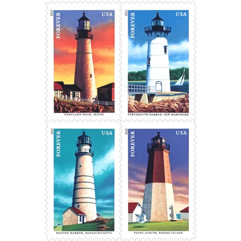 Forever Stamps 2013 Mid Atlantic Lighthouses -