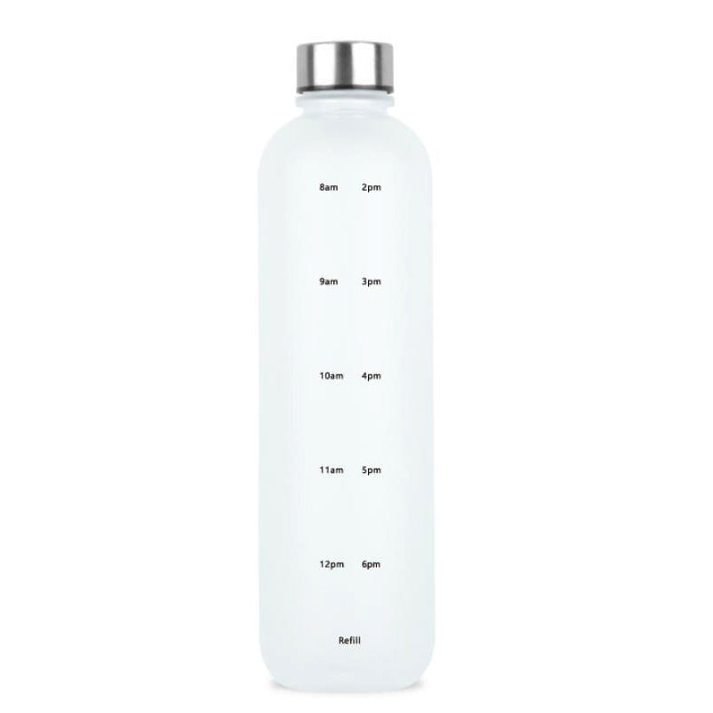 Frosted Gradient Plastic Water Bottle with Handle | Lightweight Sports & Gym Drinking Bottle