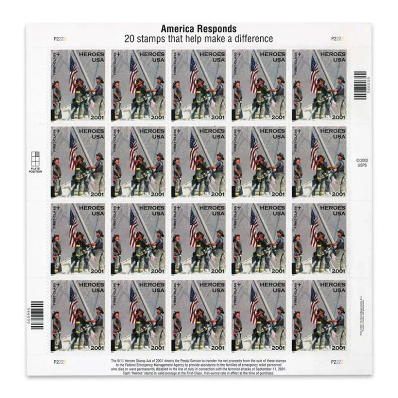 First-Class Stamps 2002 Heroes -