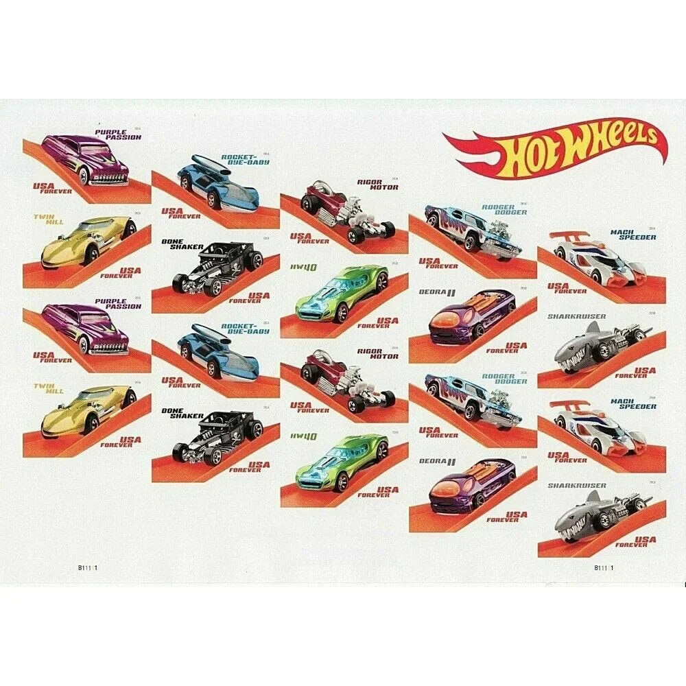 Hot Wheels Stamps 2018