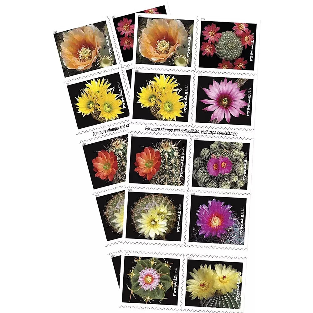 Cactus Flowers Stamps