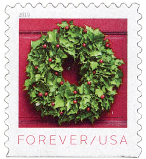Holiday Wreaths Stamps 2019
