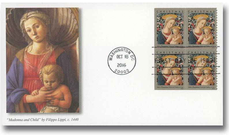 Florentine Madonna and Child Stamps -