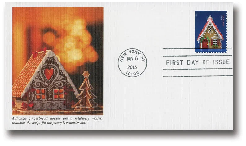 Forever Stamps 2013 Gingerbread Houses Stamps -