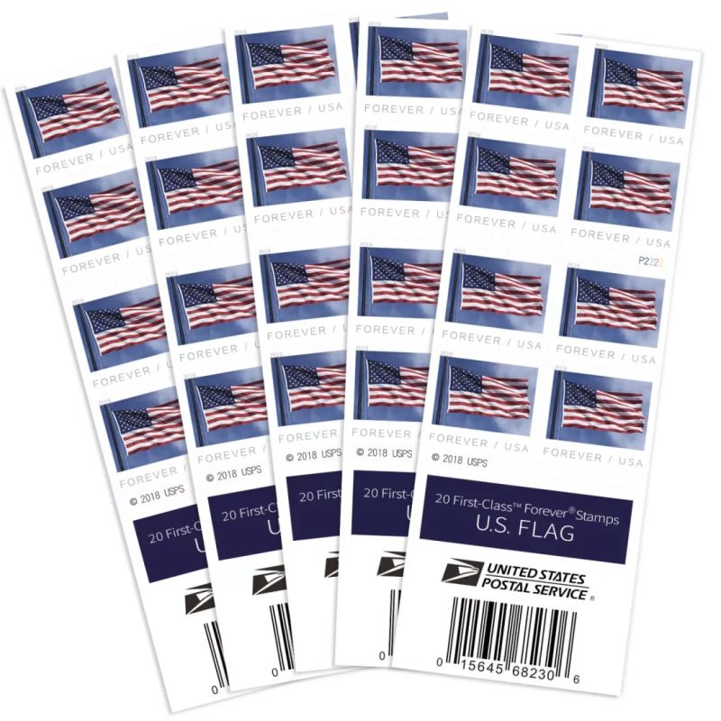 2019 US Flag Stamps(100 Stamps) -First-Class Mail