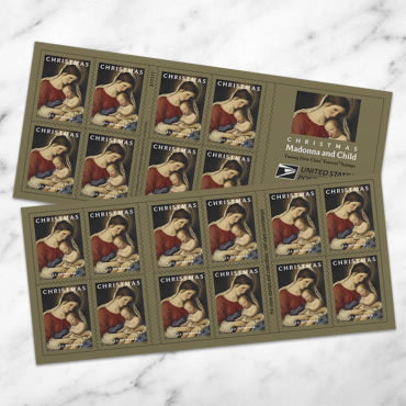 Christmas Madonna and Child Stamps 2024 -