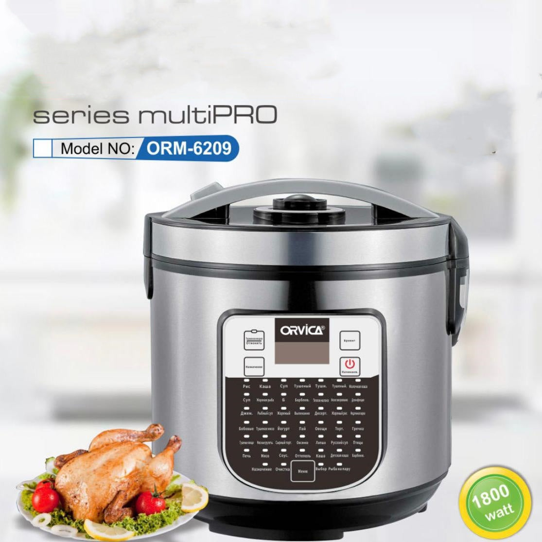Electric Pressure Rice Cooker with Non-Stick Pot | Multi-Functional Household Cooker for Rice, Soup & Stews