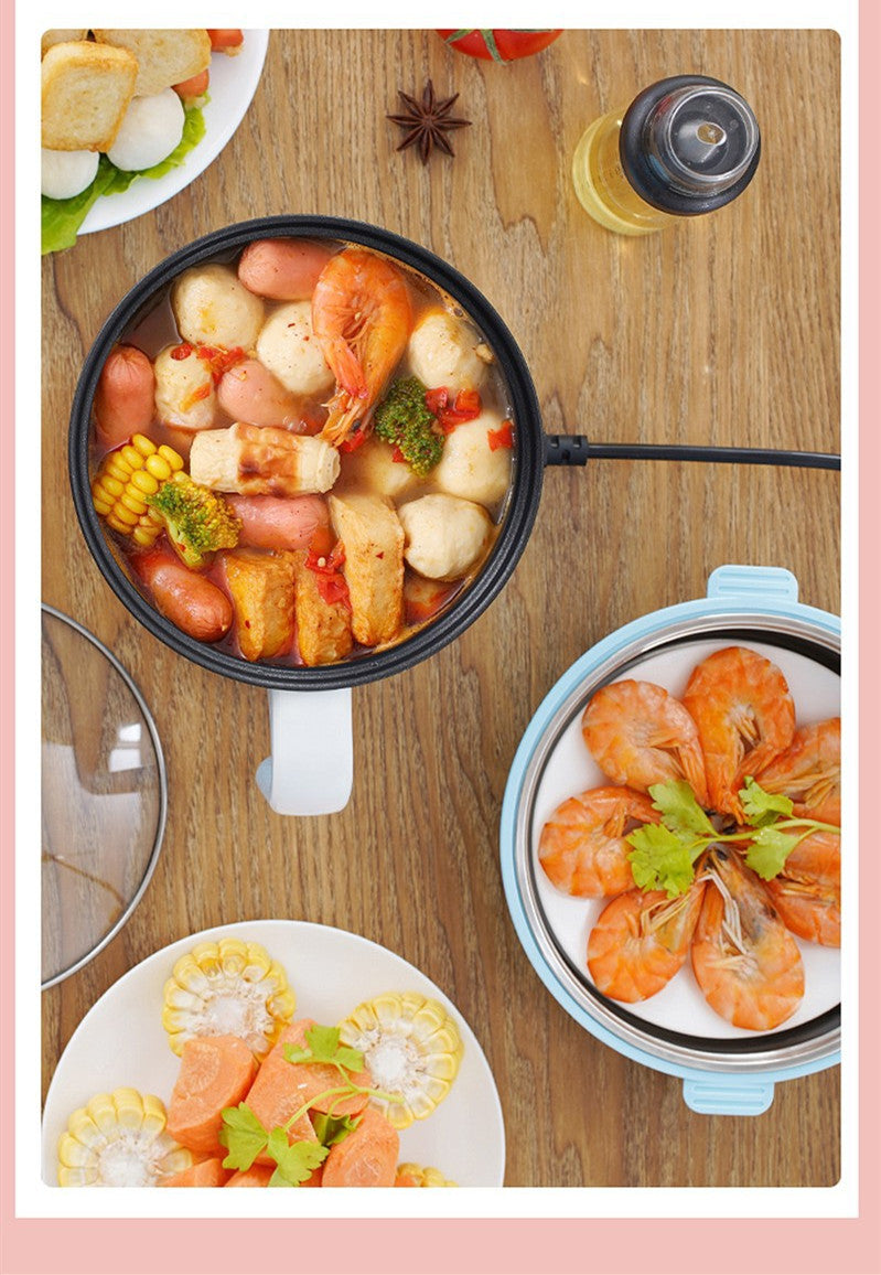 Electric Mini Cooker for Students | Multi-Function Noodle, Soup & Rice Cooker for Small Spaces
