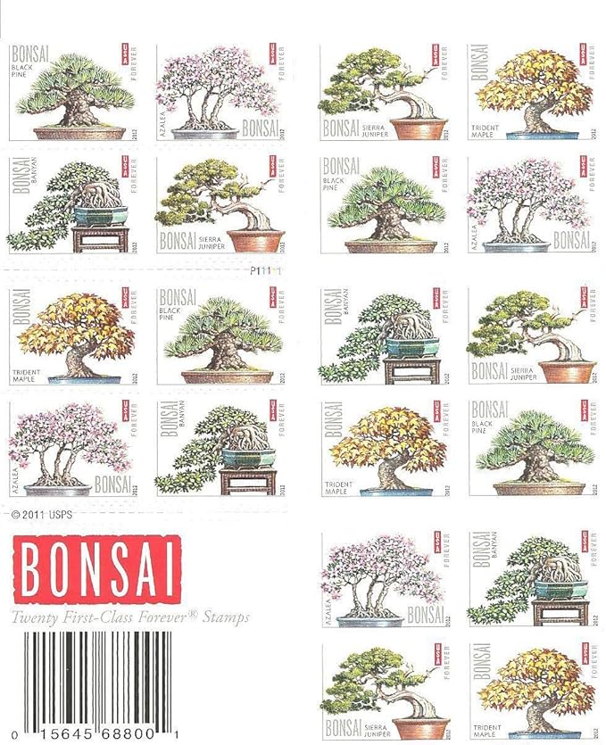 Forever Stamps 2012 Bonsai Trees Stamp -