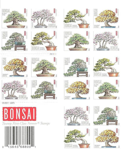 Forever Stamps 2012 Bonsai Trees Stamp -