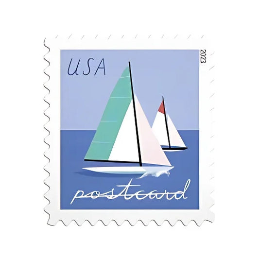 Sailboats Postcard Rate Stamps 2023