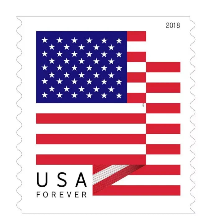 2018 US Flag Stamps (Roll of 100) -First-Class Mail