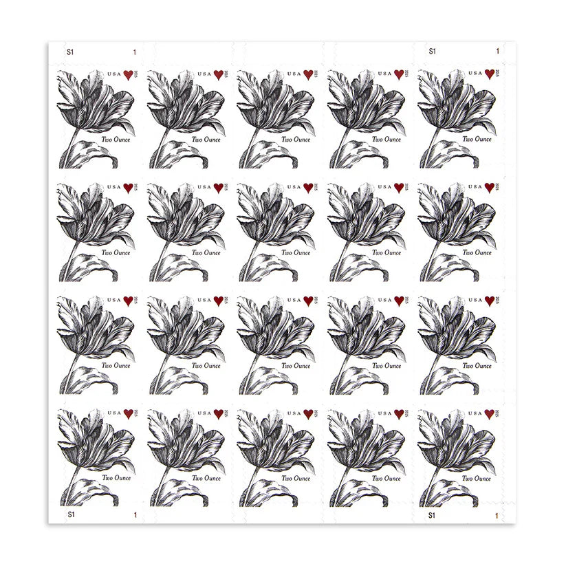 Two Ounce Vintage Tulip Stamps