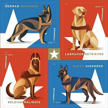 Military Working Dogs Forever Stamps
