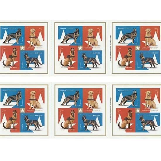 Military Working Dogs Forever Stamps