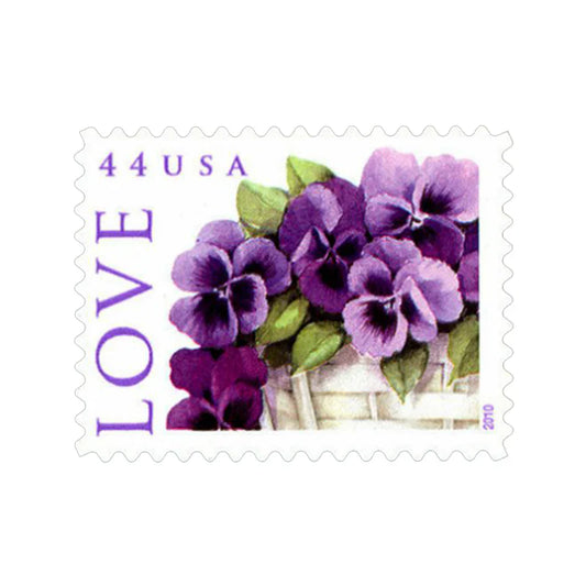 2010 Love-Purple Orchid in Snow Postage First Class Forever Stamps -