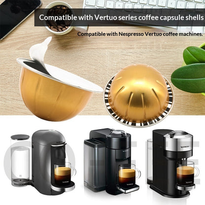 Reusable Coffee Capsule Compatible with Nespresso Vertuo Machines | Refillable DIY Coffee Pod