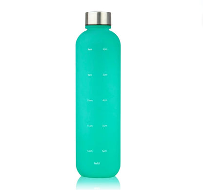 Frosted Gradient Plastic Water Bottle with Handle | Lightweight Sports & Gym Drinking Bottle