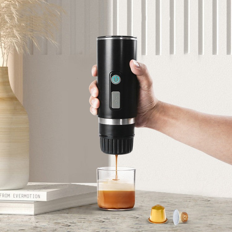 Portable Automatic Espresso Coffee Machine | Compact Travel Espresso Maker for Home & On-the-Go Brewing