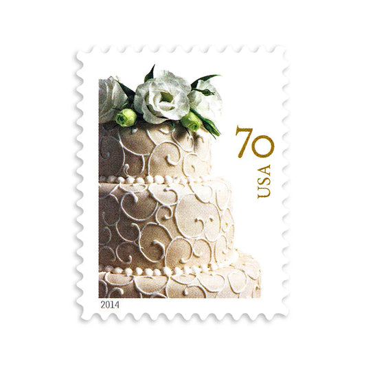 Wedding Cake First Class Postage Stamps