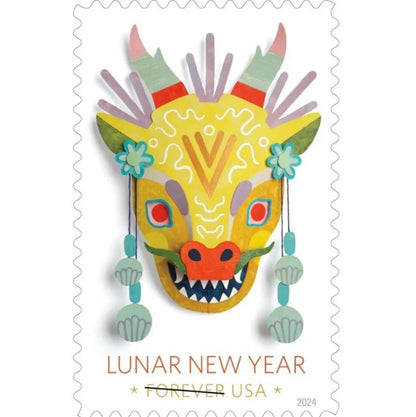 Lunar New Year Dragon Stamps 2024
