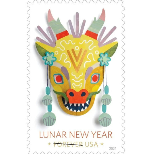 Lunar New Year Dragon Stamps 2024