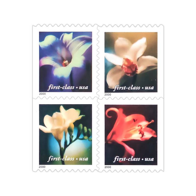 Four Flowers Stamps 2000 -