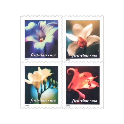 Four Flowers Stamps 2000 -