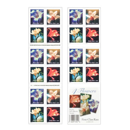 Four Flowers Stamps 2000 -