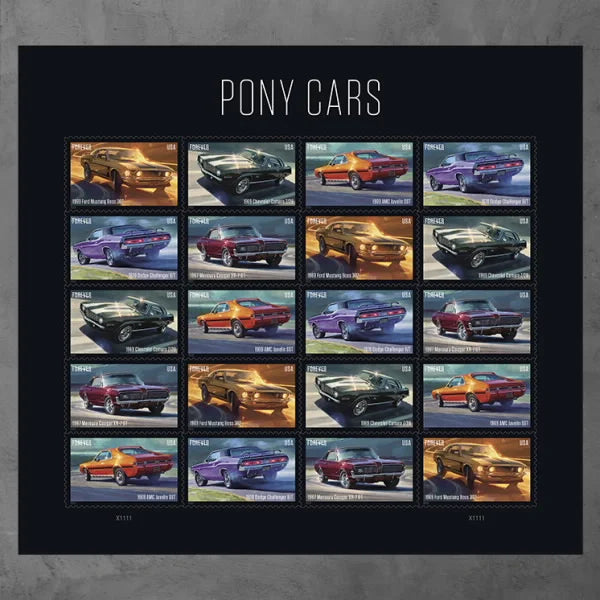 Pony Cars Stamps 2022
