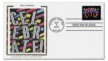 Neon Celebrate Forever Stamps 2015