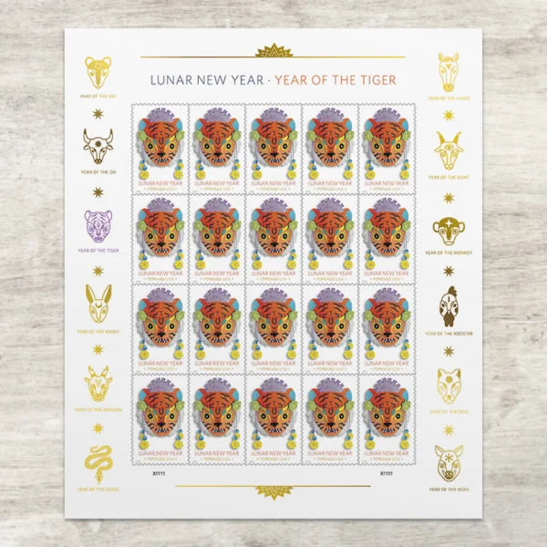 Lunar New Year: Year of the Tiger Stamps 2022