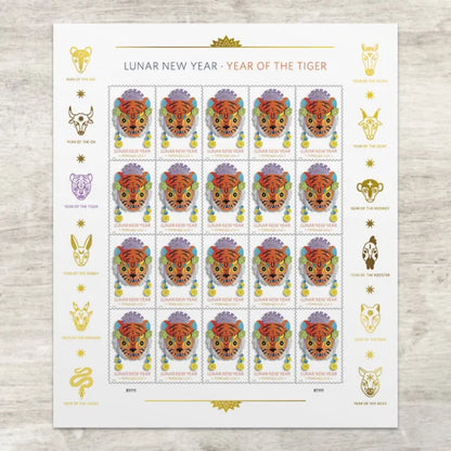 Lunar New Year: Year of the Tiger Stamps 2022