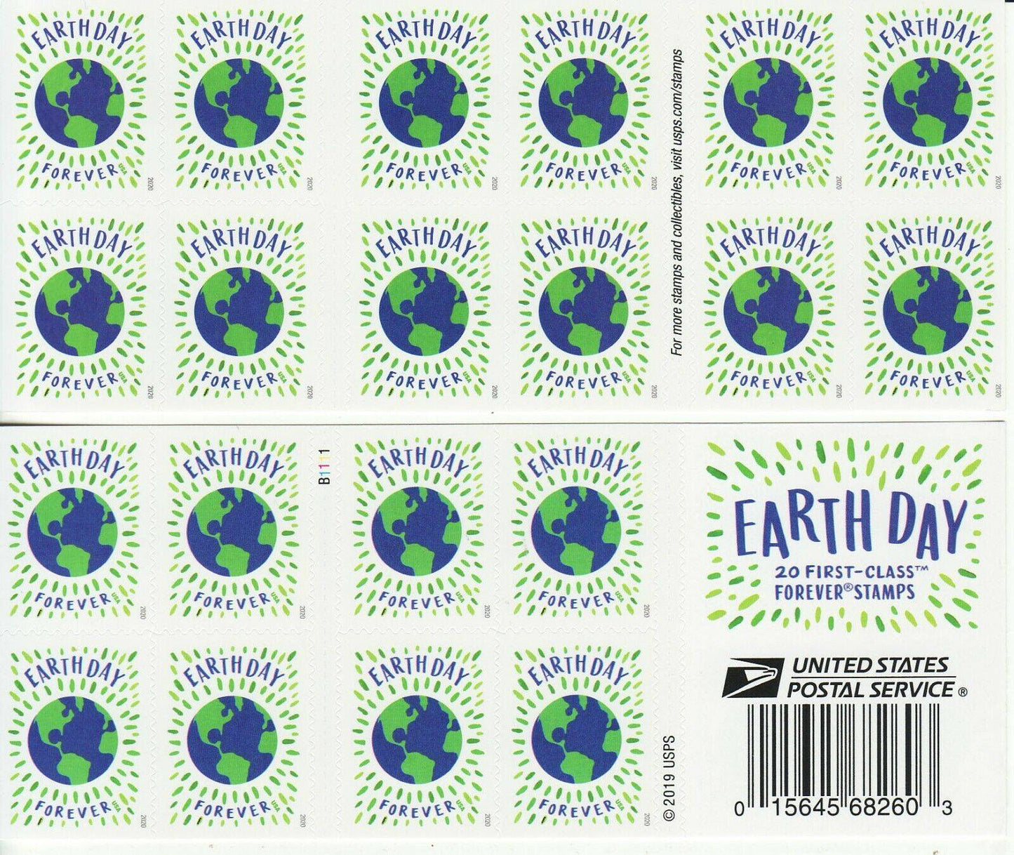 Earth Day Forever Stamps 2020 -