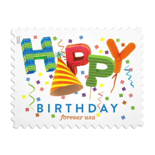 Happy Birthday Stamps 2021 -