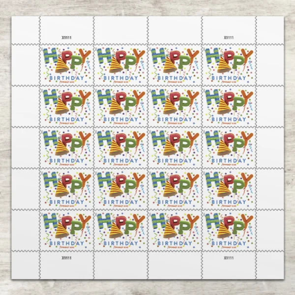 Happy Birthday Stamps 2021 -
