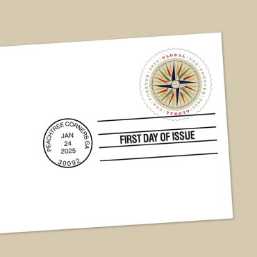 Global 1794 Compass Rose Stamps 2025 -