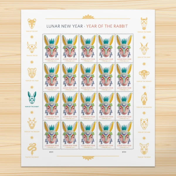 Lunar New Year: Year of the Rabbit Stamps 2023