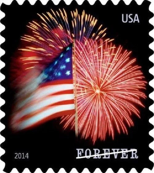 2014 US Flag Stamp the Star-Spangled Banner