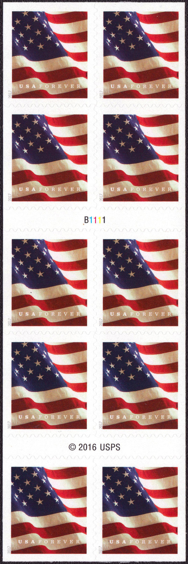 Forever Stamps 2017 U.S. Flag -First-Class Mail