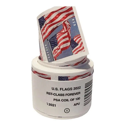 2022 US Flag Stamps(Roll of 100) -First-Class Mail