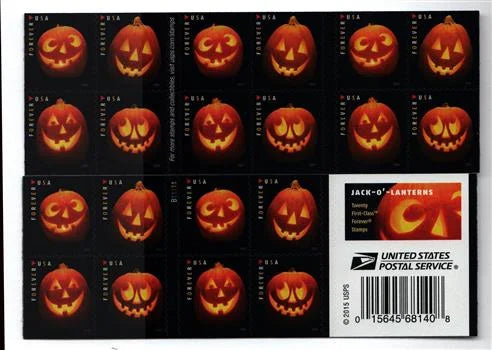 Forever Stamps 2016 Jack-O’-Lanterns Stamps -