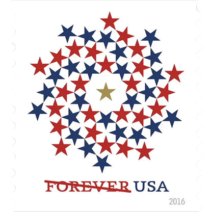 Patriotic Spiral Stamps 2016 Forever Stamps