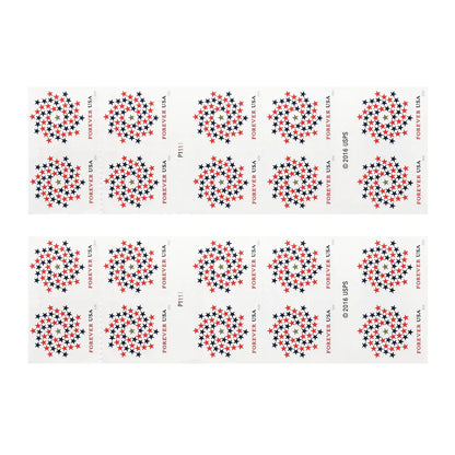 Patriotic Spiral Stamps 2016 Forever Stamps