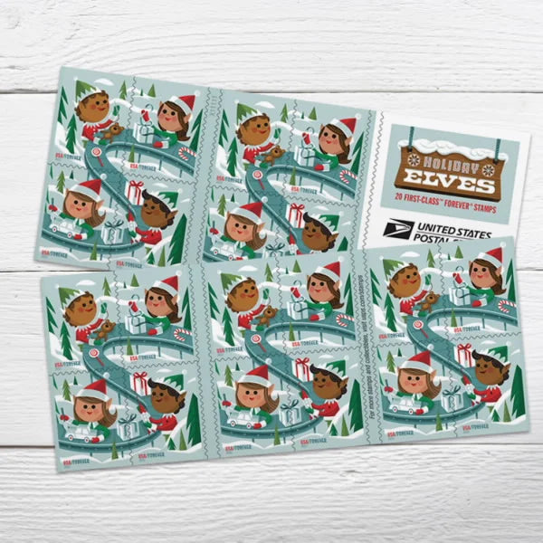 Holiday Elves Stamps 2022