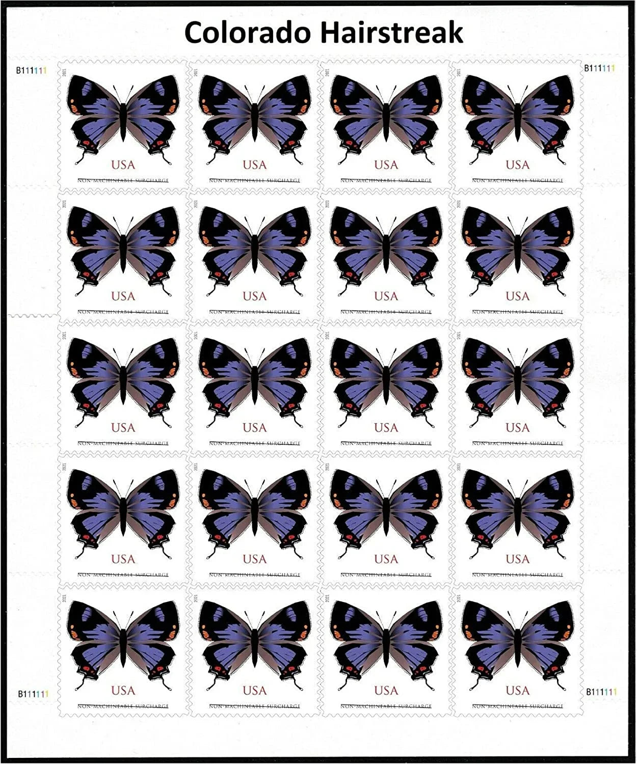 Colorado Hairstreak Stamps -