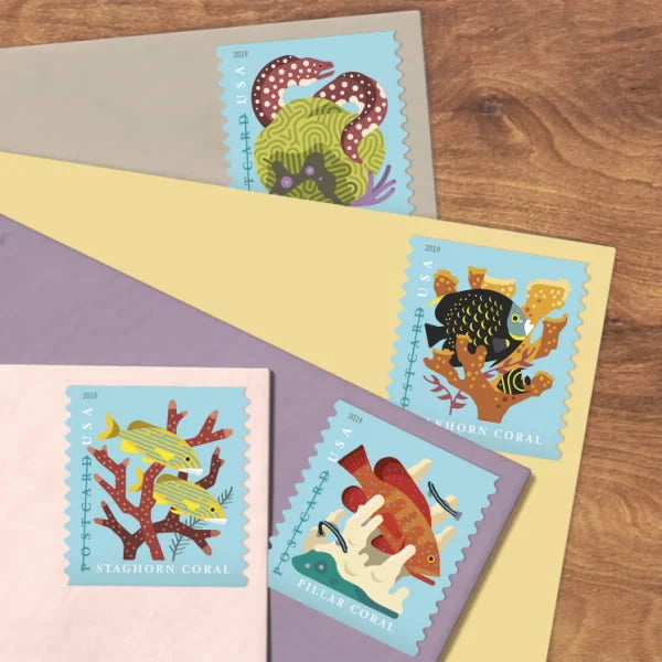 Coral Reefs Stamps (Postcard Stamp) -